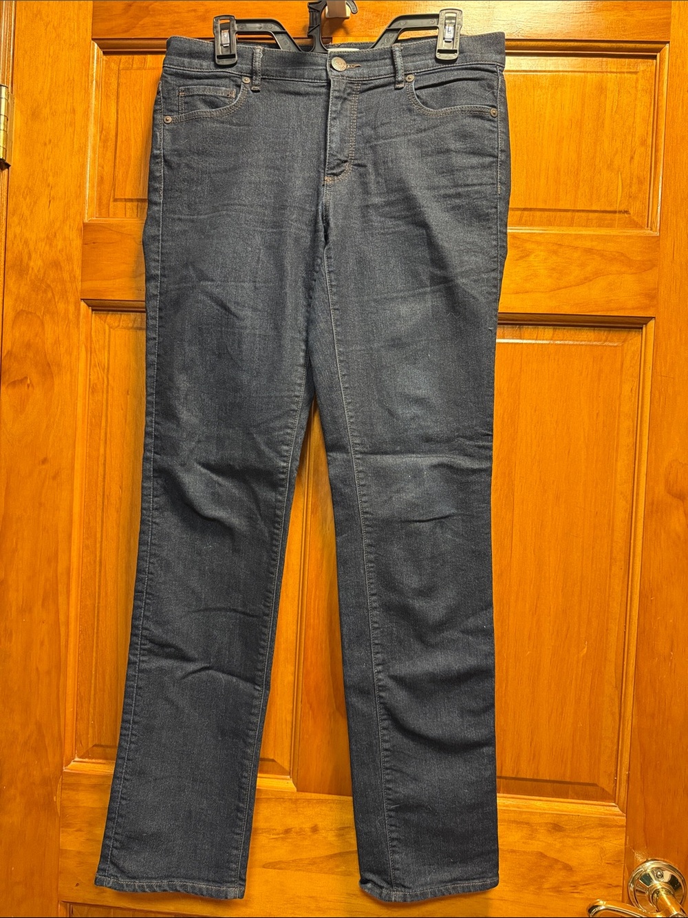 LOFT Dark Indigo Straight-Leg Jeans